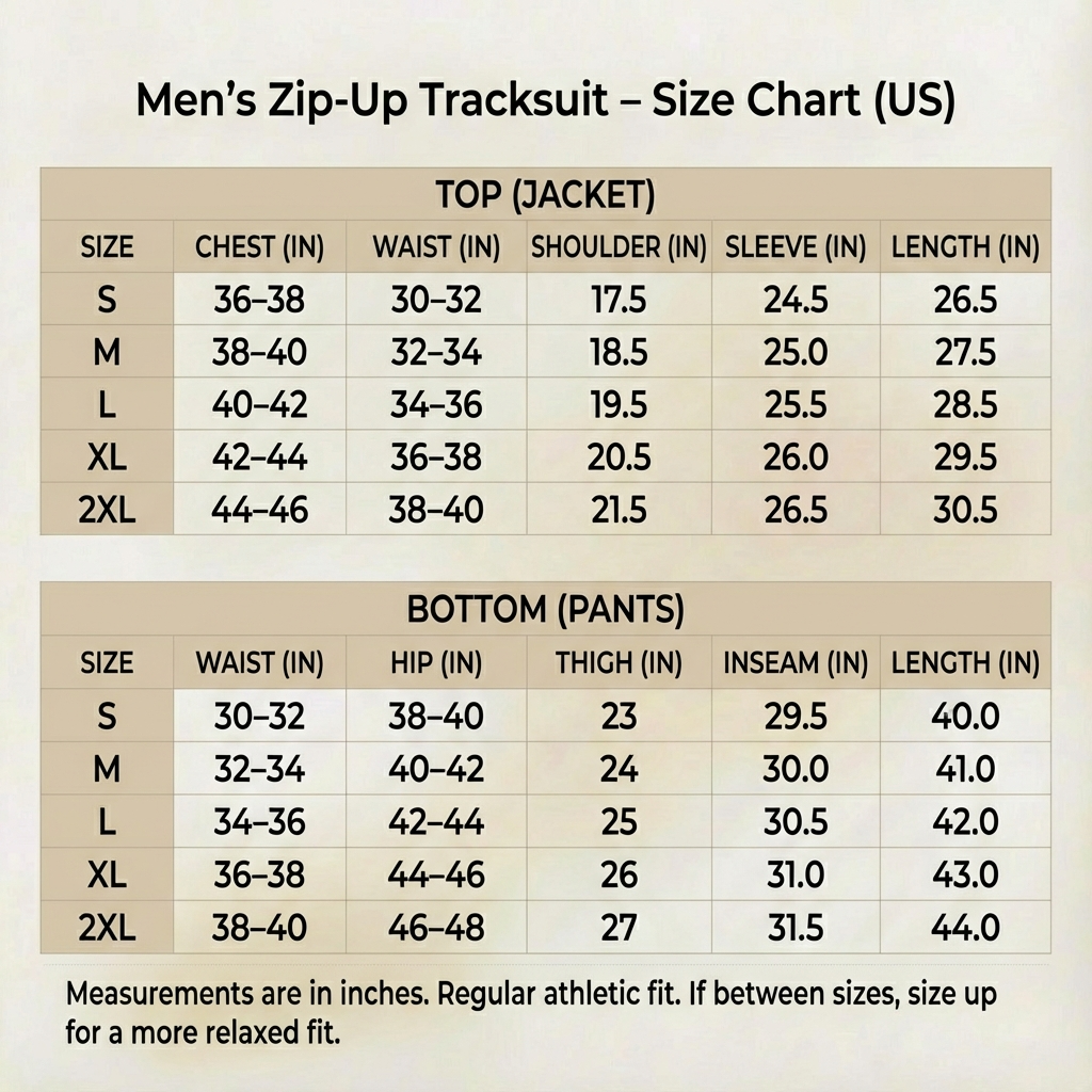 Kingston - Men's Zip-Up Tracksuit Set - Linear Detail Jacket & Straight Leg Pants