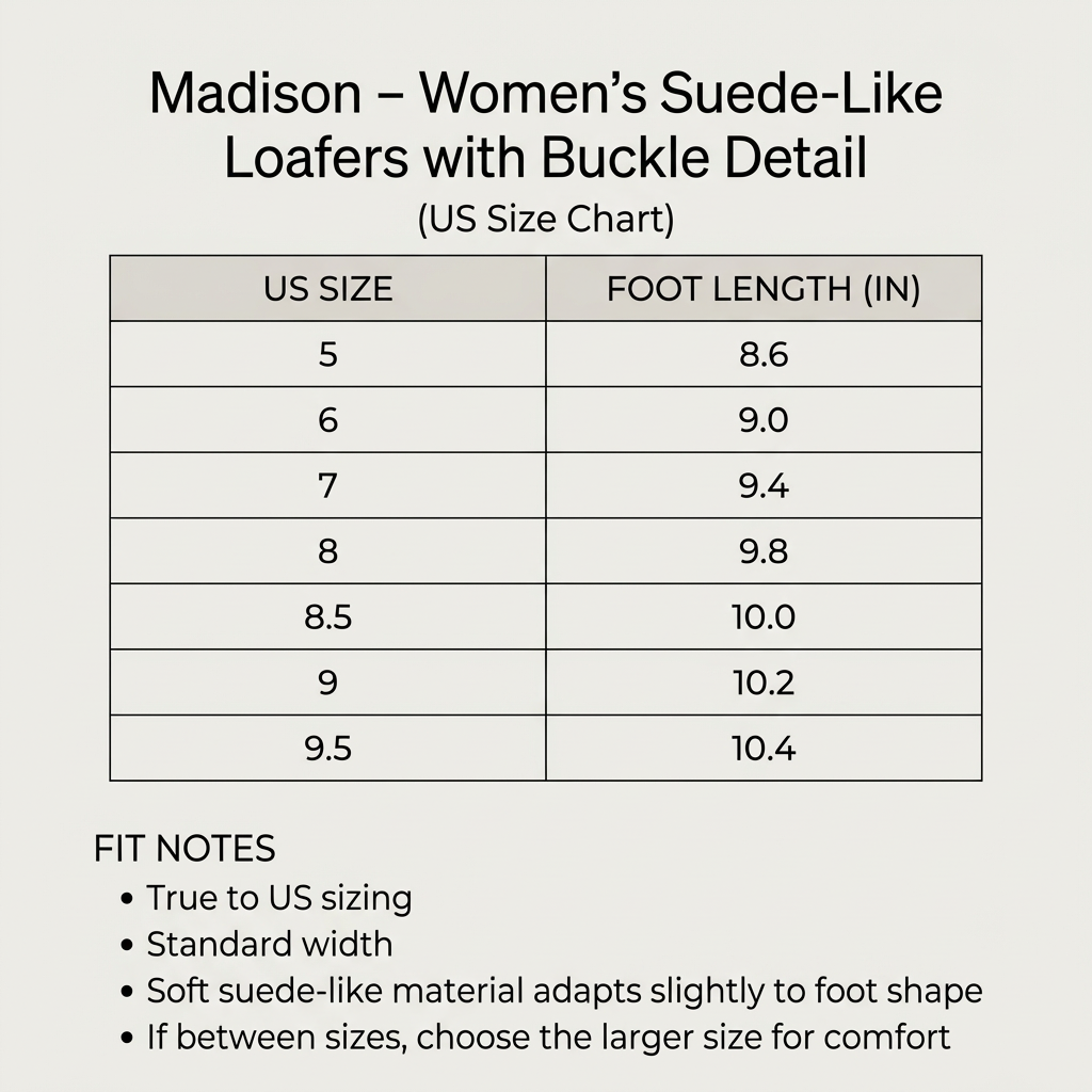 Madison - Women's Suede-Like Loafers - Elegant Buckle Detail & Comfort Slip-On