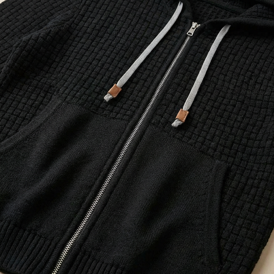 Phantom Full-Zip Hoodie - Premium Cotton Blend - Heavy-Duty Sweatshirt