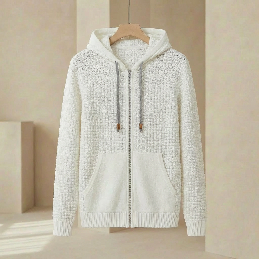 Phantom Full-Zip Hoodie - Premium Cotton Blend - Heavy-Duty Sweatshirt