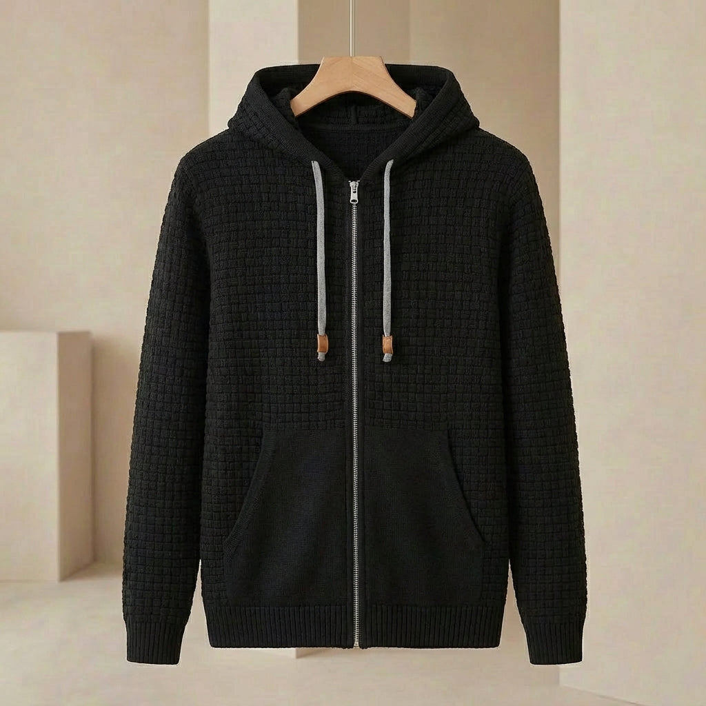 Phantom Full-Zip Hoodie - Premium Cotton Blend - Heavy-Duty Sweatshirt