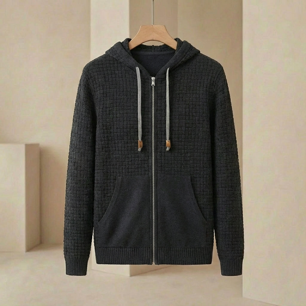 Phantom Full-Zip Hoodie - Premium Cotton Blend - Heavy-Duty Sweatshirt