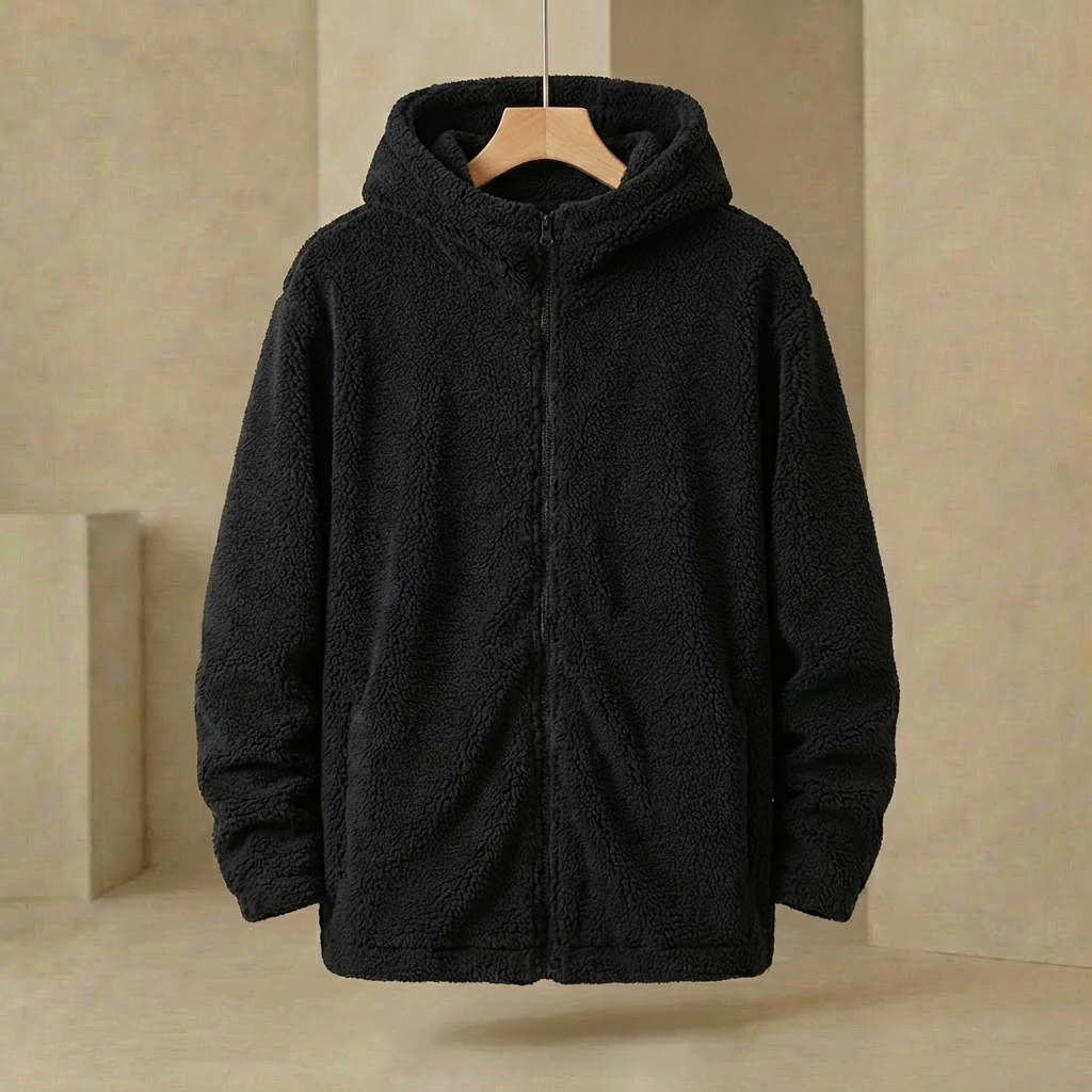 Gotham - Oversized Full-Zip Fleece Hoodie - Heavyweight Relaxed Fit Jacket