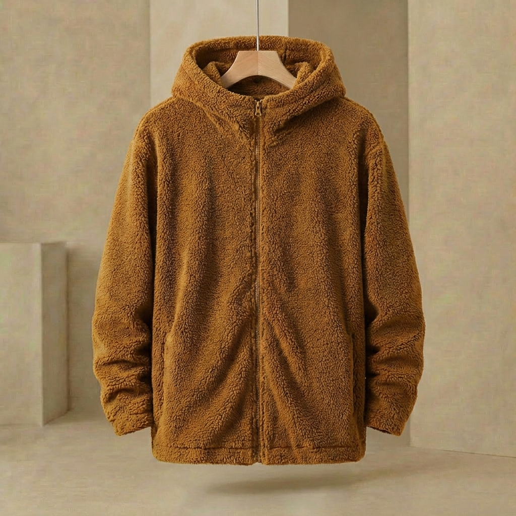 Gotham - Oversized Full-Zip Fleece Hoodie - Heavyweight Relaxed Fit Jacket