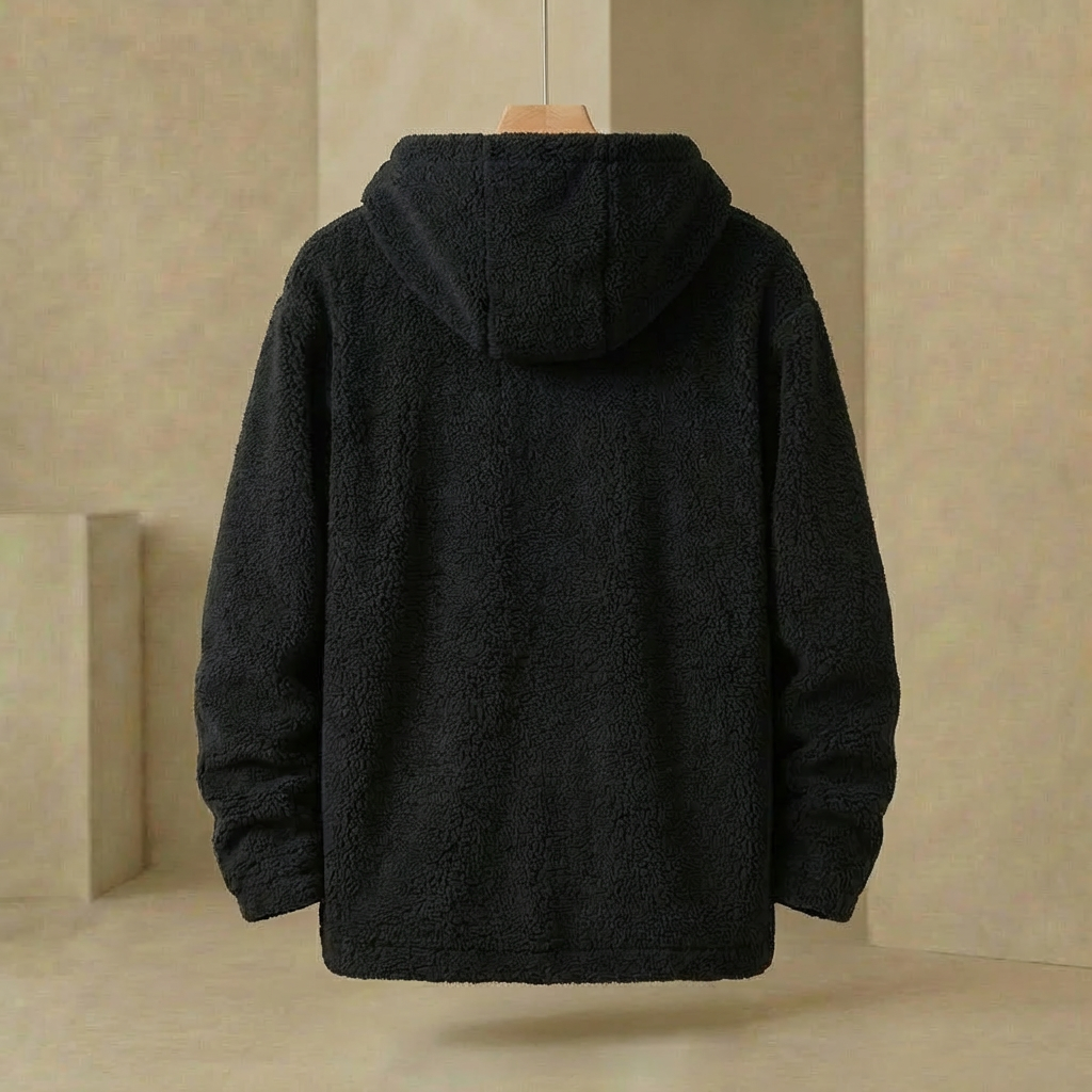 Gotham - Oversized Full-Zip Fleece Hoodie - Heavyweight Relaxed Fit Jacket