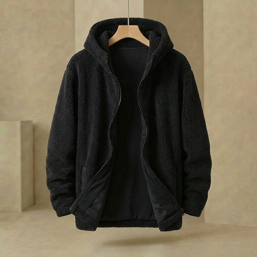 Gotham - Oversized Full-Zip Fleece Hoodie - Heavyweight Relaxed Fit Jacket