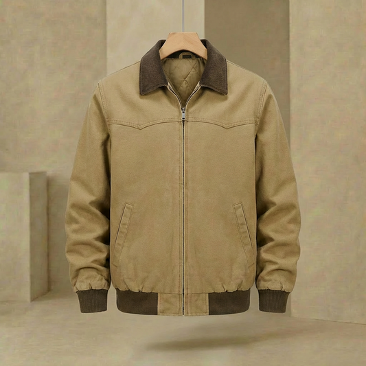 Detroit - Quilt-Insulated Work Jacket - Durable Cotton & Corduroy Utility Coat