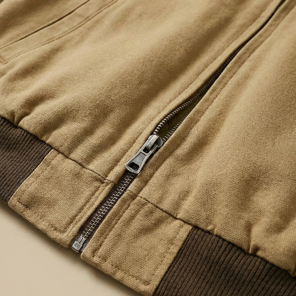 Detroit - Quilt-Insulated Work Jacket - Durable Cotton & Corduroy Utility Coat