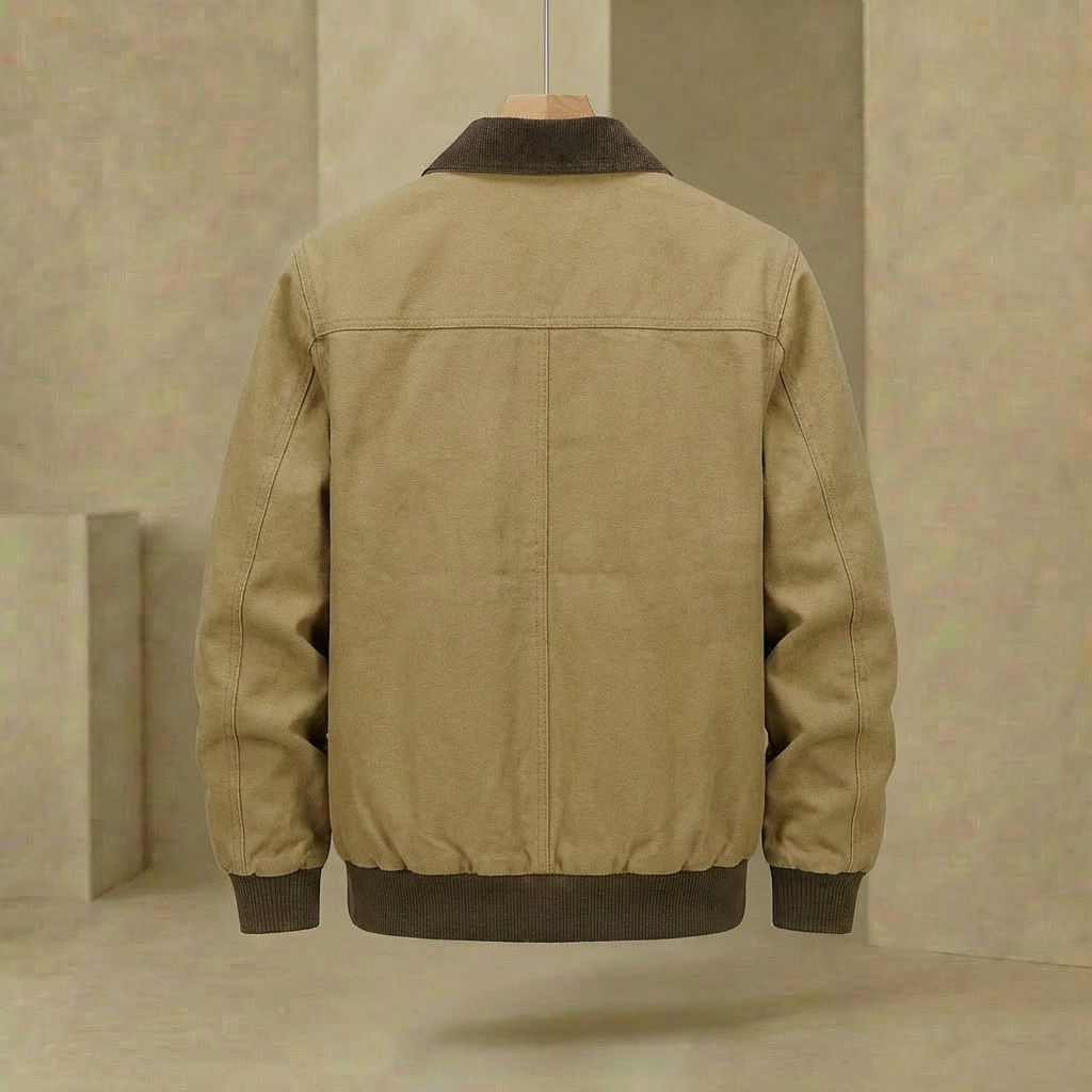 Detroit - Quilt-Insulated Work Jacket - Durable Cotton & Corduroy Utility Coat