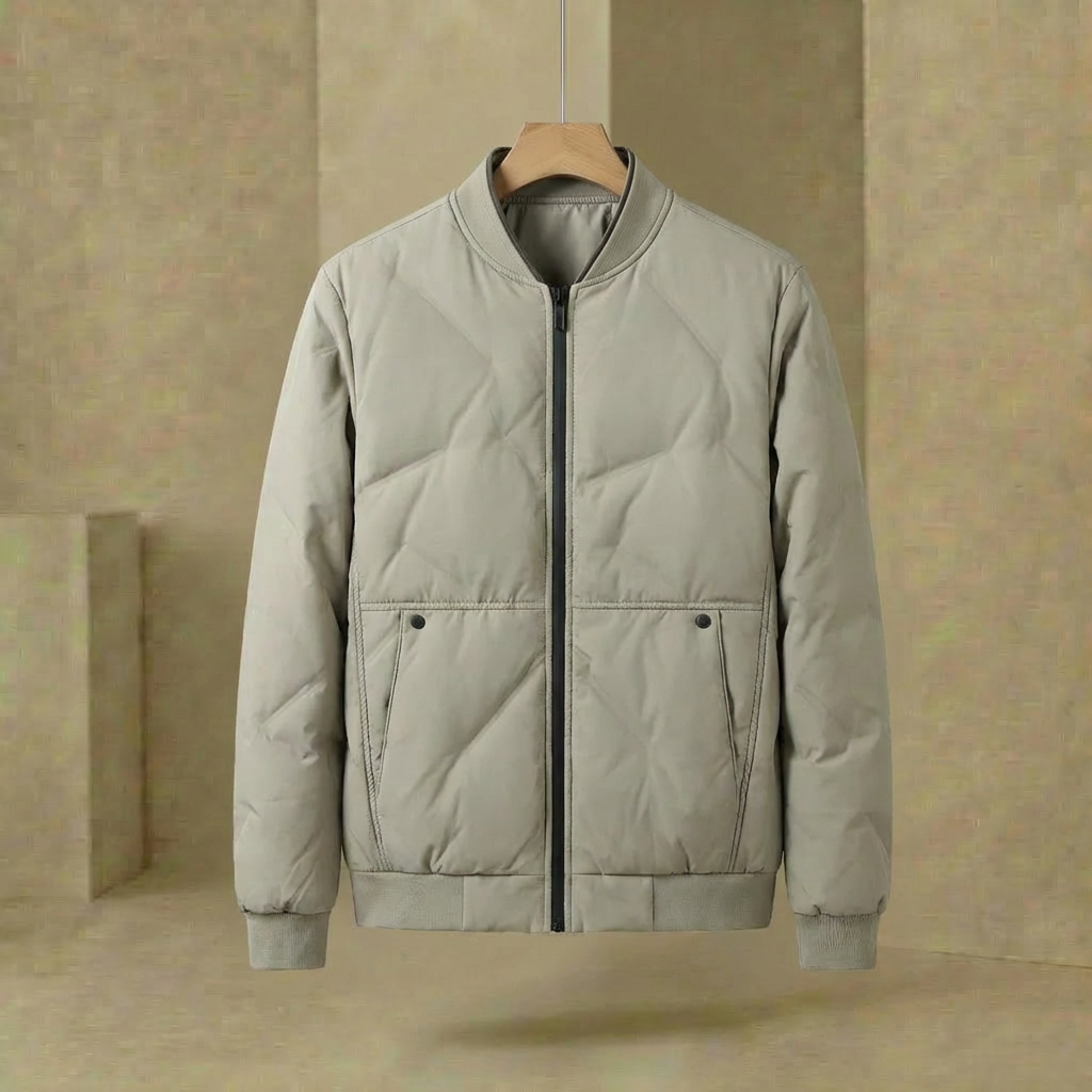 Raven - Matte Urban Shell Jacket - Lightweight Insulated Bomber-Style Coat