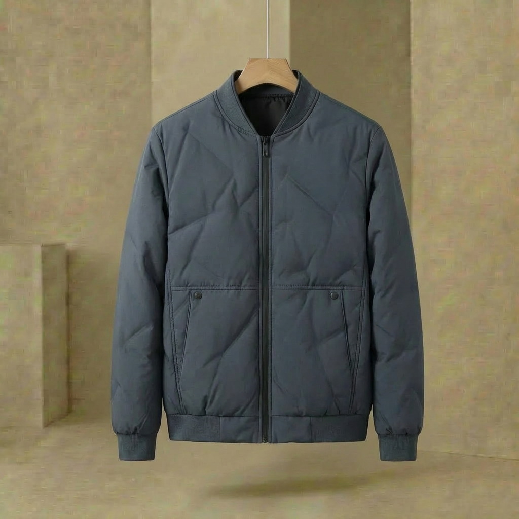 Raven - Matte Urban Shell Jacket - Lightweight Insulated Bomber-Style Coat