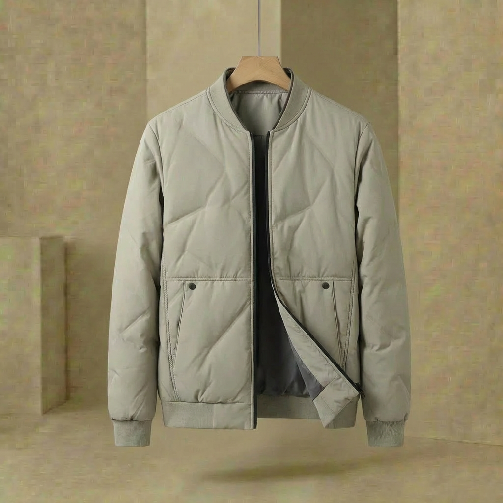 Raven - Matte Urban Shell Jacket - Lightweight Insulated Bomber-Style Coat