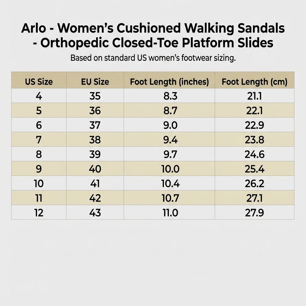 Arlo - Women's Cushioned Walking Sandals - Closed-Toe Platform Slides