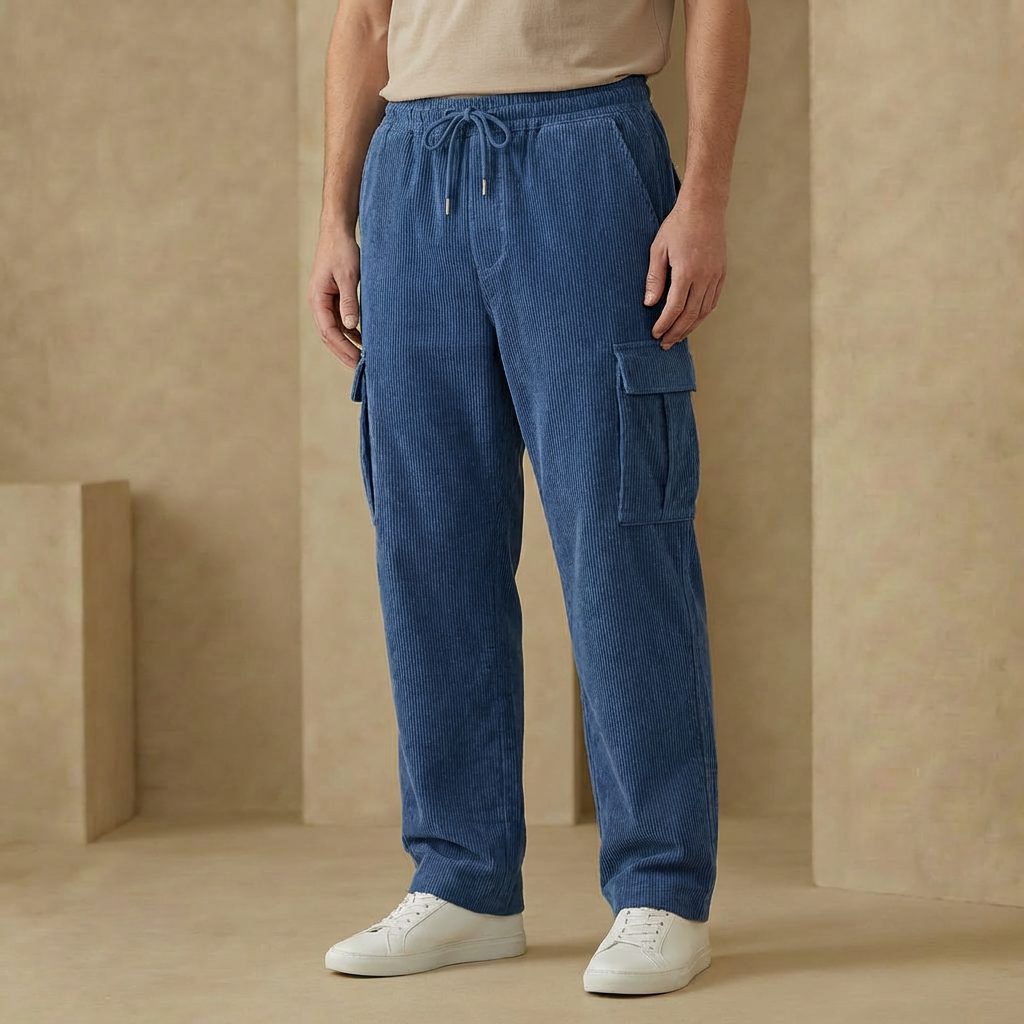 Hudson - Men's Relaxed Fit Cargo Sweatpants - Comfortable Utility Joggers with Pockets