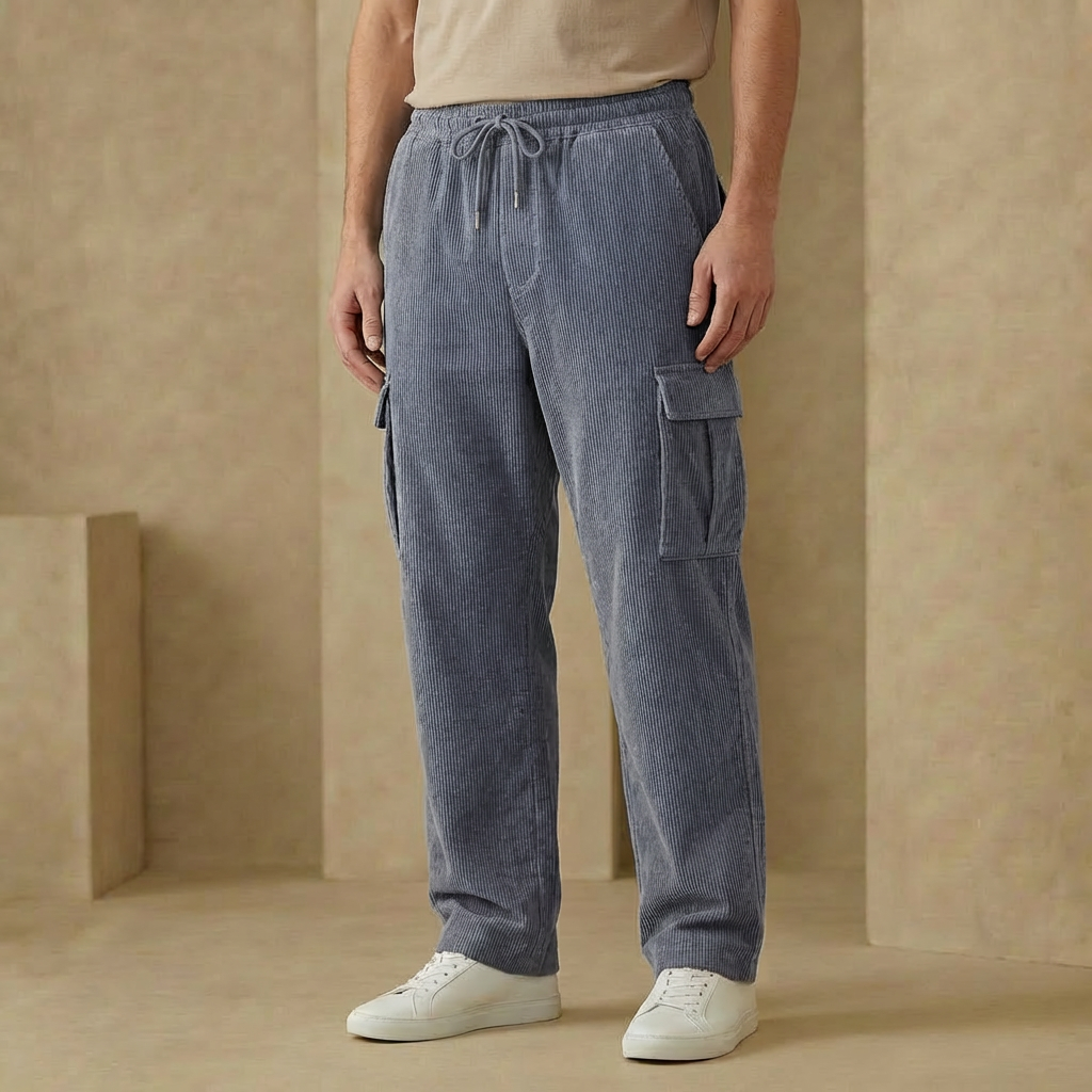 Hudson - Men's Relaxed Fit Cargo Sweatpants - Comfortable Utility Joggers with Pockets
