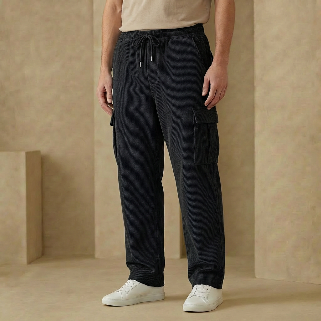 Hudson - Men's Relaxed Fit Cargo Sweatpants - Comfortable Utility Joggers with Pockets