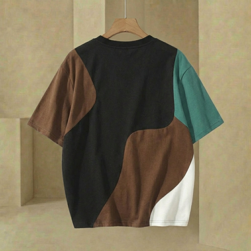 Noah - Men's Color-Block T-Shirt - Breathable Crew-Neck Summer Tee