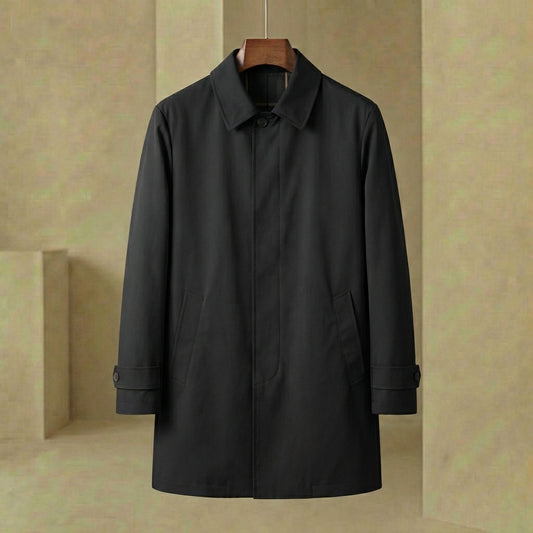 Jack - Men's Lightweight Trench Coat - Modern Windbreaker Overcoat