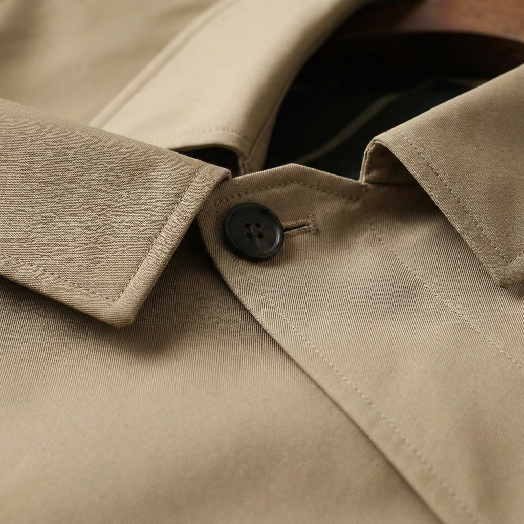 Jack - Men's Lightweight Trench Coat - Modern Windbreaker Overcoat