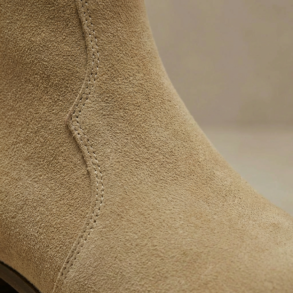 Sadie - Women's Suede Chelsea Boots - Western-Style Ankle Boots with Cushioned Sole
