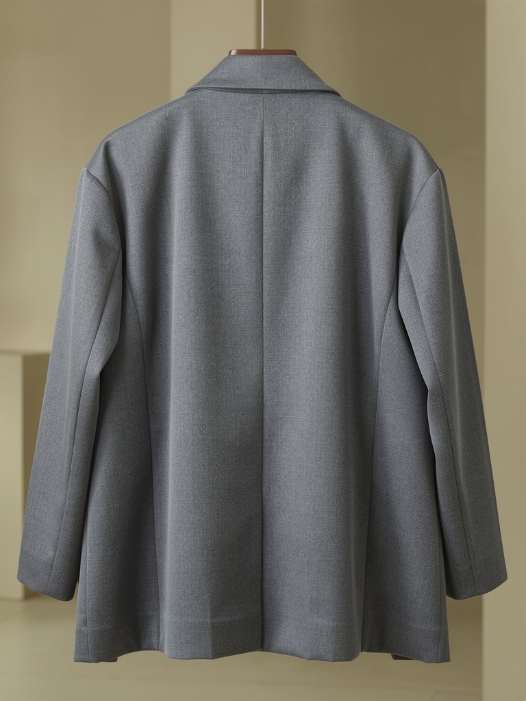 Aubrey - Oversized Wool-Blend Wrap Blazer