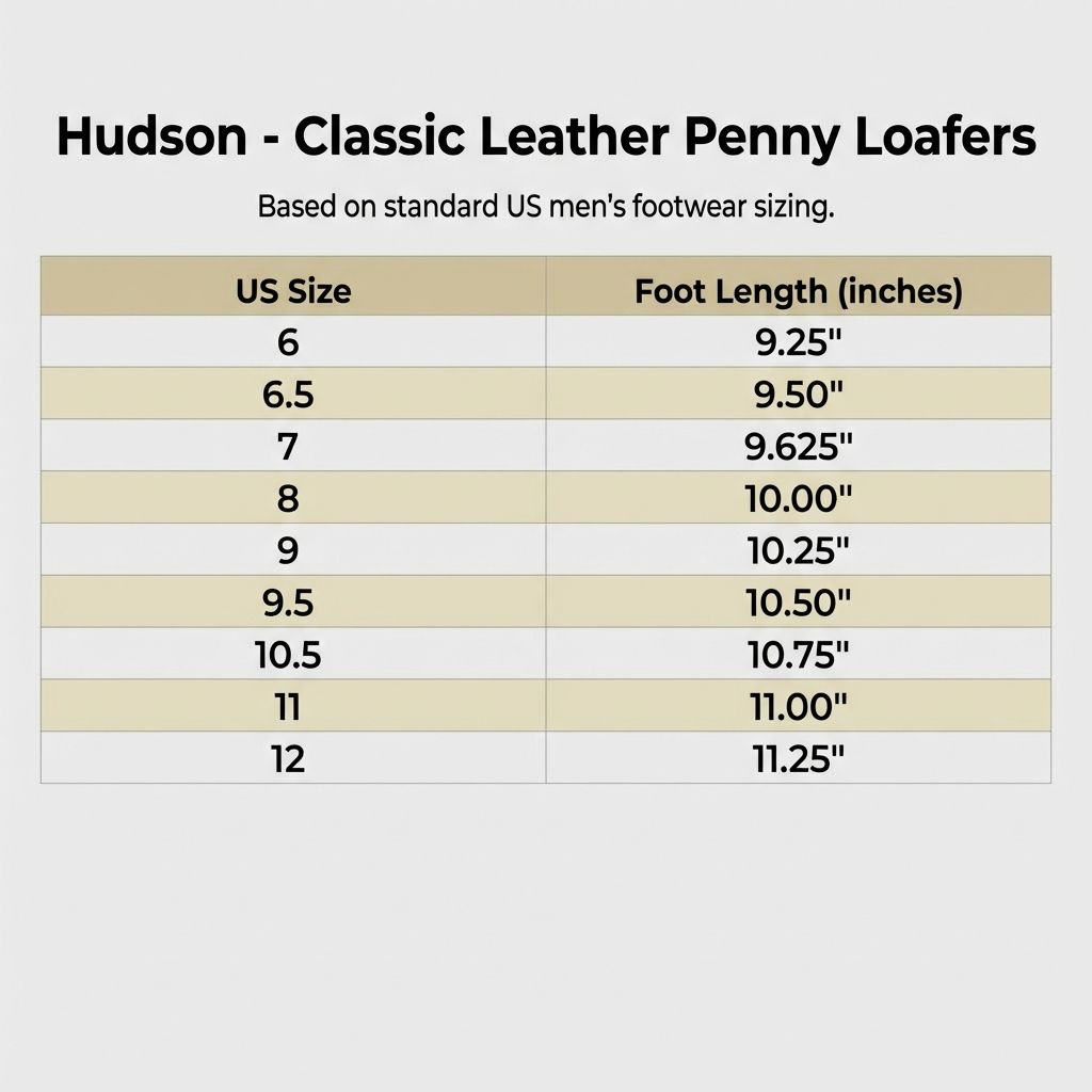 Hudson - Classic Leather Penny Loafers