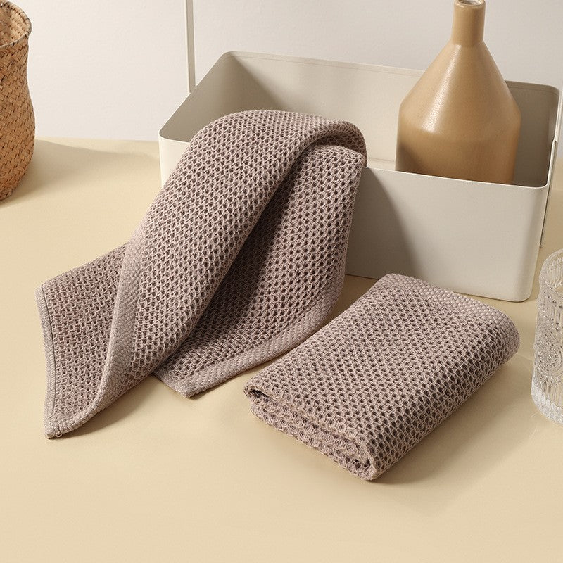 Waffle-Texture Kitchen Hand Towels