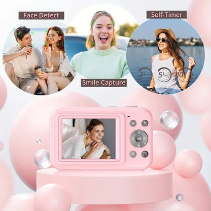 Compact Retro Digital Camera - 1080p Vintage Travel Photo Cam