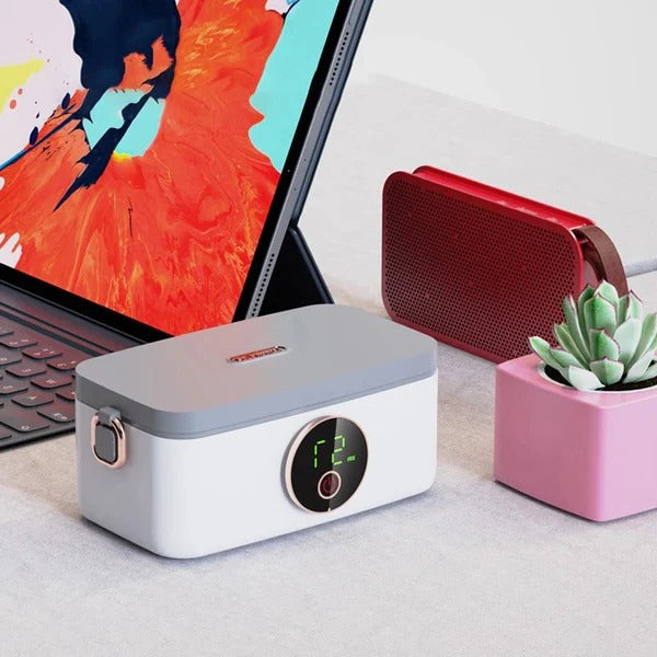 Wireless Heated Lunch Box - Portable Rechargeable Food Warmer