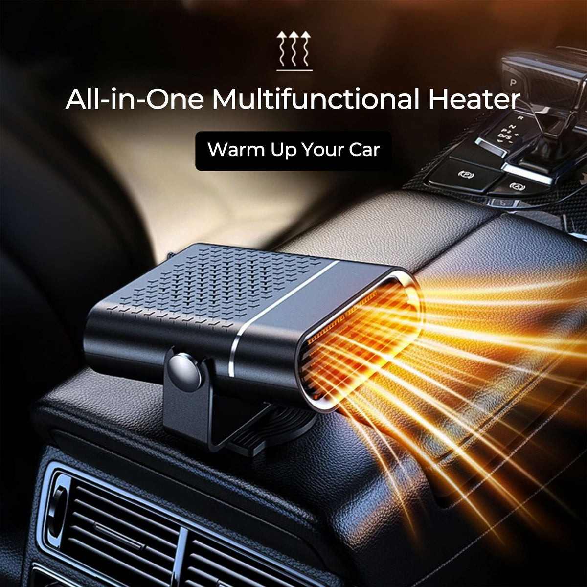 Portable Car Heater 30s Fast Heating - 12V Windshield Defroster