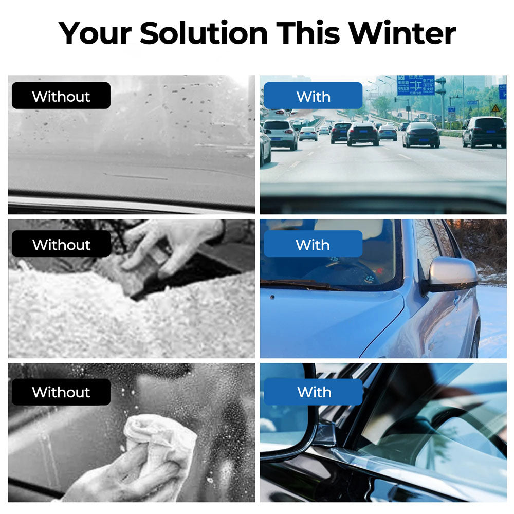 Portable Car Heater 30s Fast Heating - 12V Windshield Defroster
