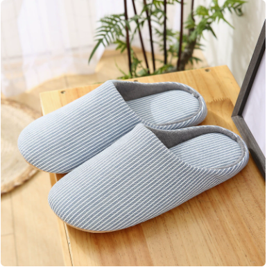 Maya - Ultra-Soft Cotton House Slippers - Non-Slip Cushioned EVA Foam Slides
