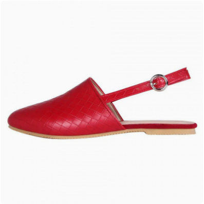 Capri - Woven Slingback Flats - Breathable Comfort Mules with Cushioned Sole