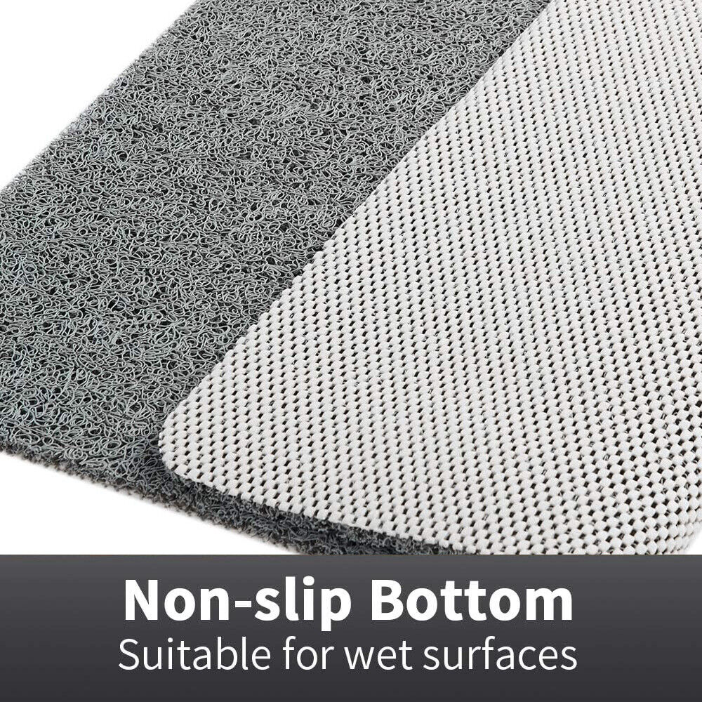 Cut-to-Size Luxury Shower Mat - Plush Washable Anti-Slip Bath Mat