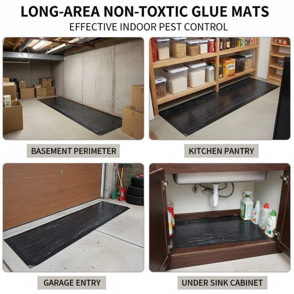 Mouse & Rat Glue Trap Boards - 10 Pack for Indoor Pest Control