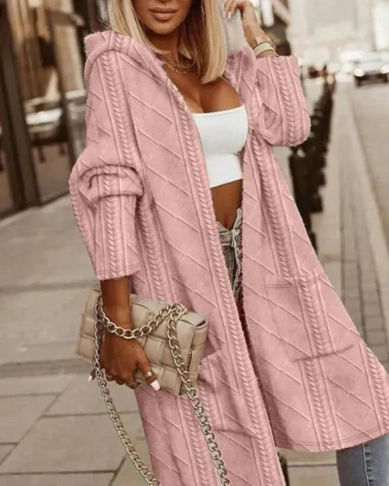 Women’s Long Hooded Cardigan