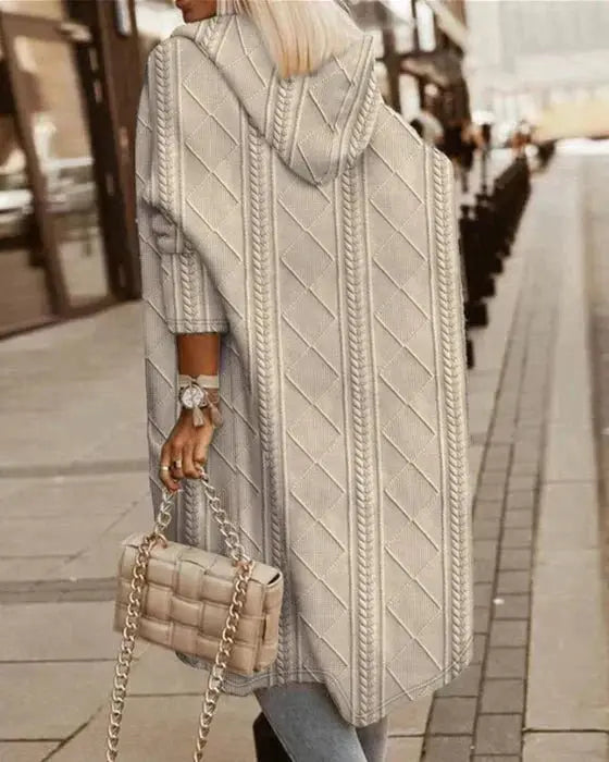 Women’s Long Hooded Cardigan