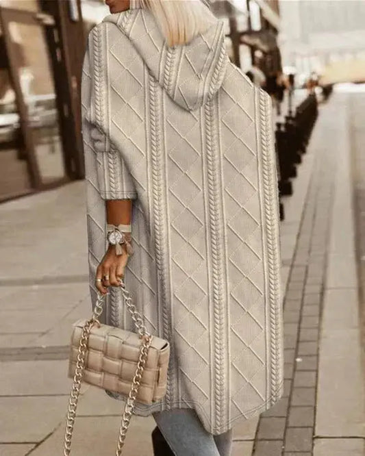 Women’s Long Hooded Cardigan