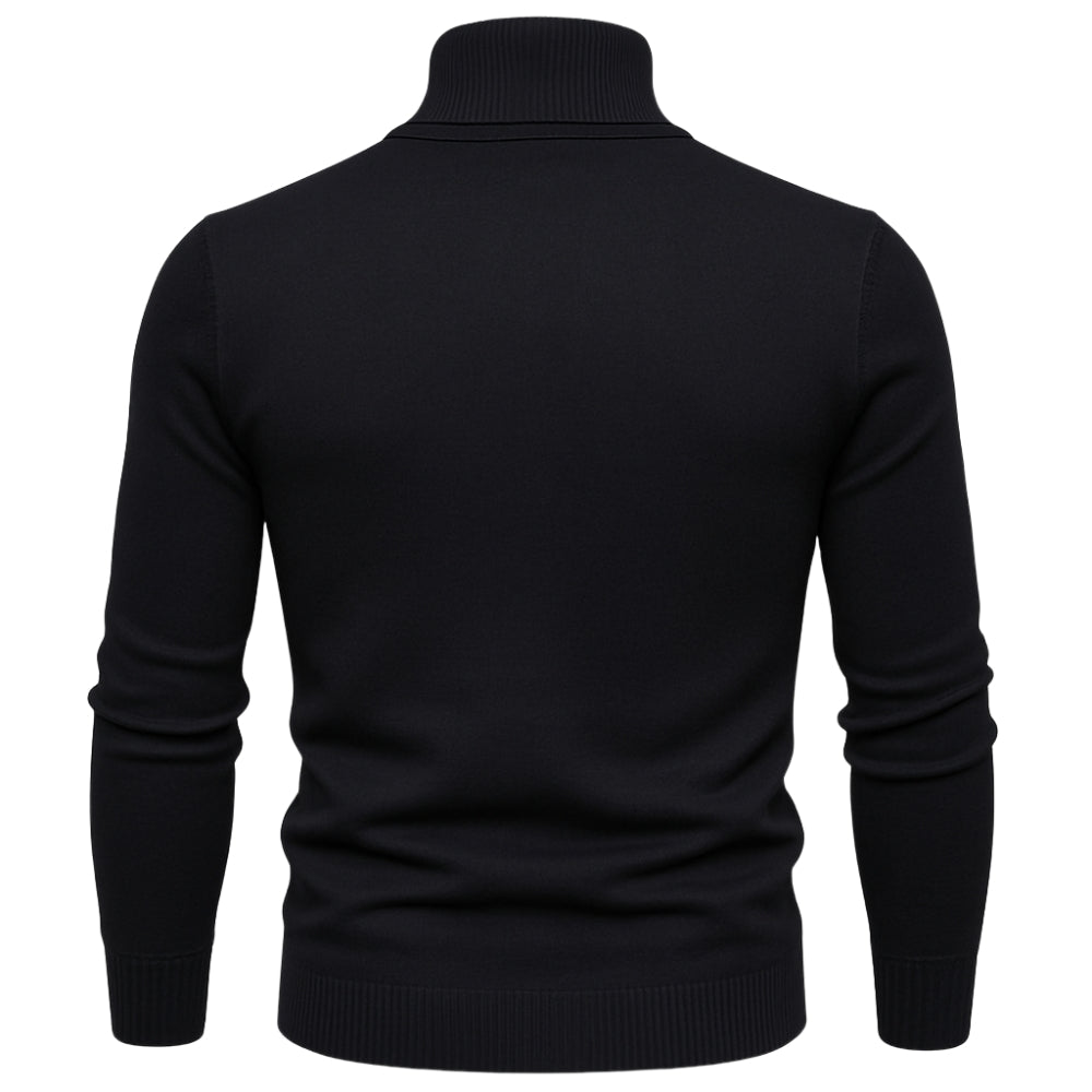 Men’s Turtleneck Sweater – Slim Fit Luxury Knit Pullover