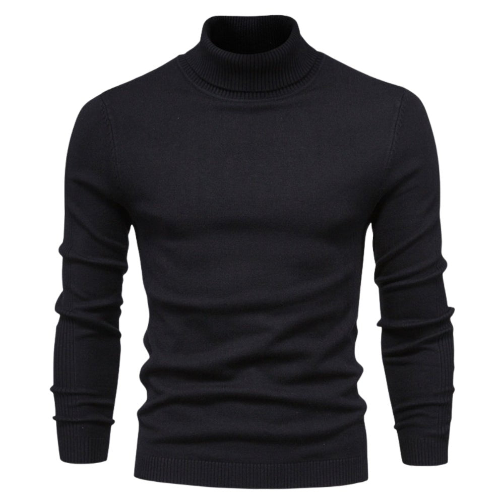 Men’s Turtleneck Sweater – Slim Fit Luxury Knit Pullover