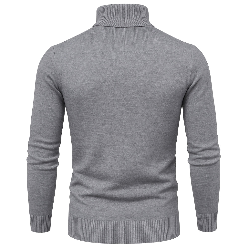 Men’s Turtleneck Sweater – Slim Fit Luxury Knit Pullover