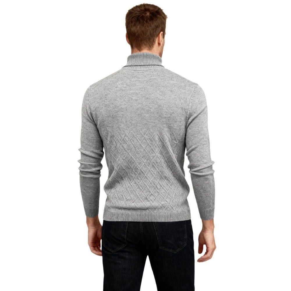 Men’s Turtleneck Sweater – Slim Fit Luxury Knit Pullover