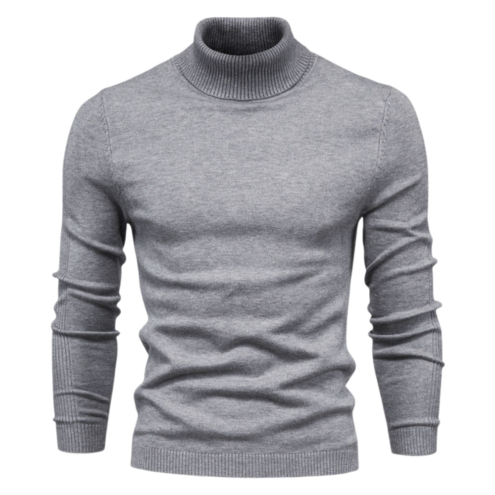 Men’s Turtleneck Sweater – Slim Fit Luxury Knit Pullover