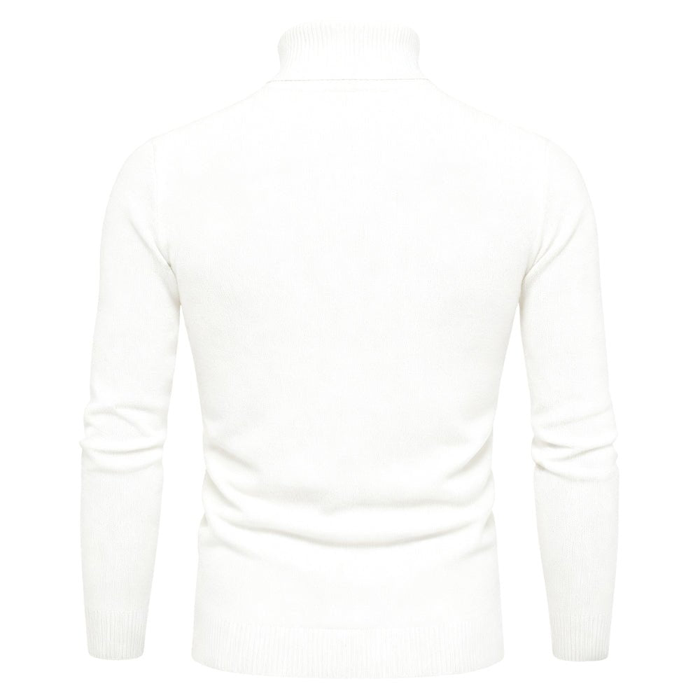Men’s Turtleneck Sweater – Slim Fit Luxury Knit Pullover