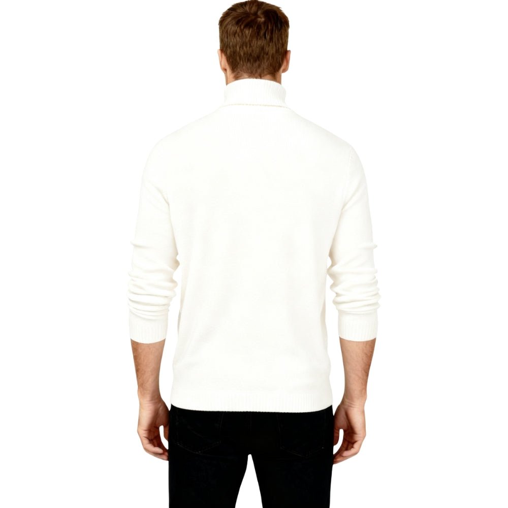 Men’s Turtleneck Sweater – Slim Fit Luxury Knit Pullover