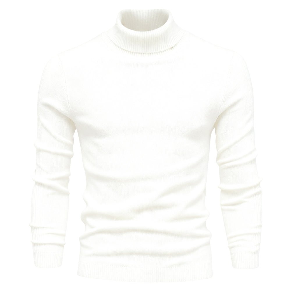 Men’s Turtleneck Sweater – Slim Fit Luxury Knit Pullover