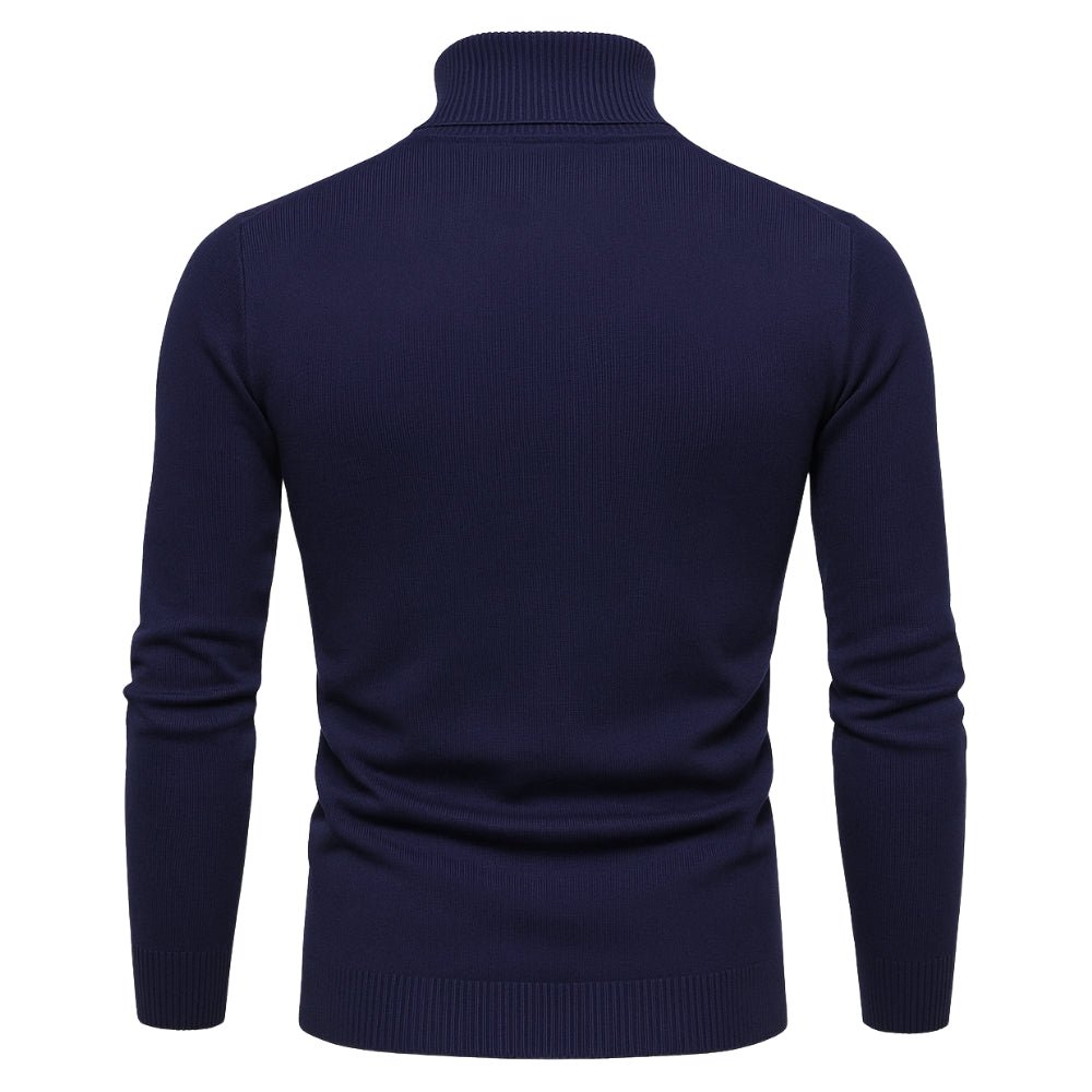 Men’s Turtleneck Sweater – Slim Fit Luxury Knit Pullover