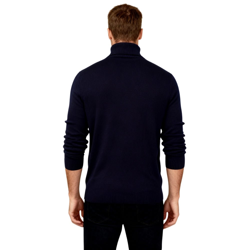 Men’s Turtleneck Sweater – Slim Fit Luxury Knit Pullover