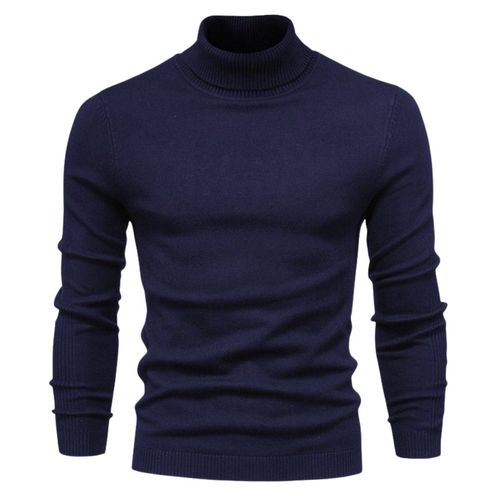 Men’s Turtleneck Sweater – Slim Fit Luxury Knit Pullover