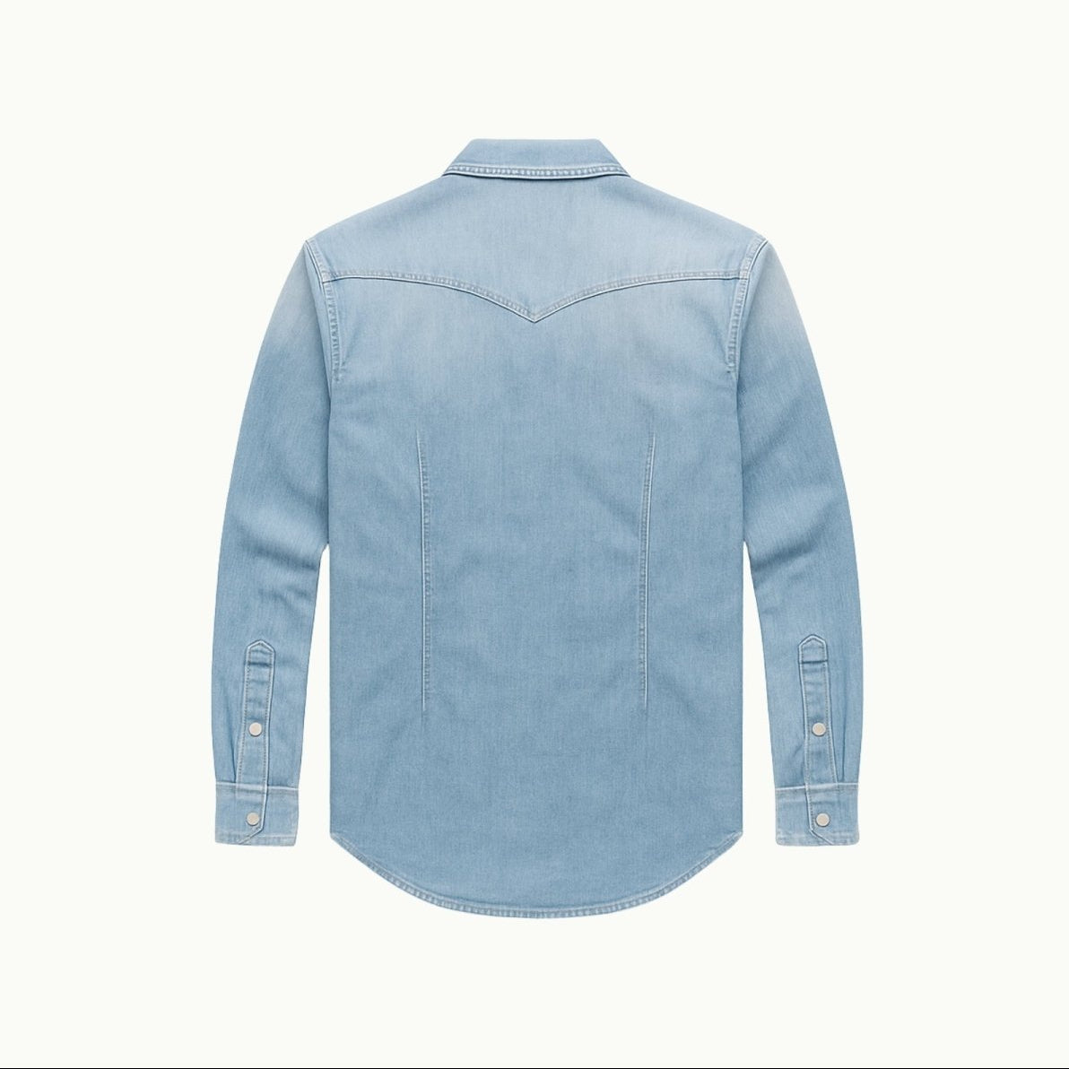 Men’s Denim Shirt – Slim Fit Western Style Premium Cotton Shirt